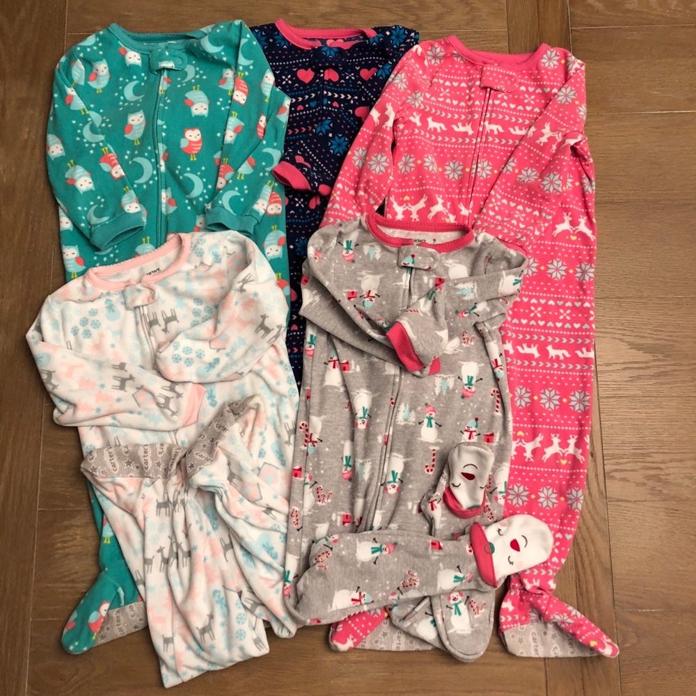 Girls Footsie Pajamas